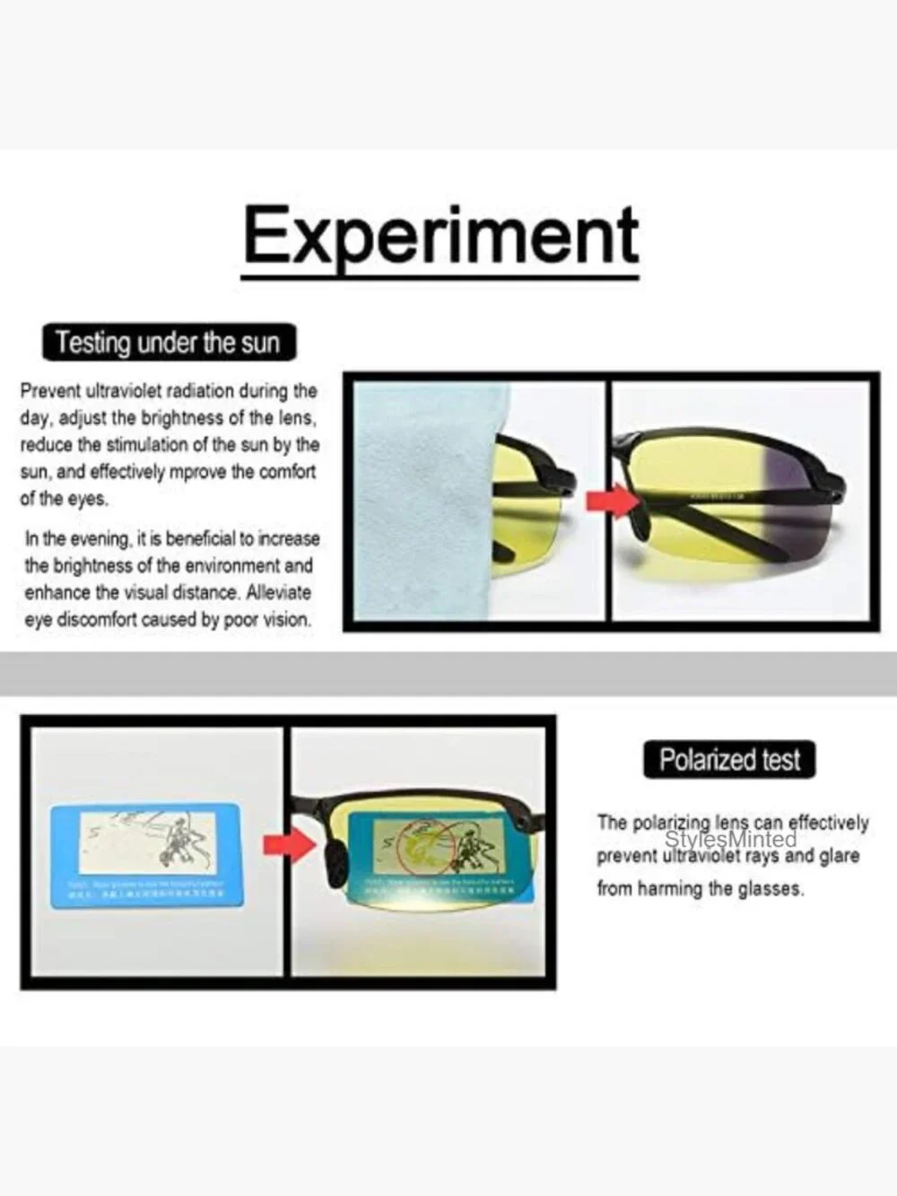 Polarized Photochromic Sports Sunglasses Driving UV Protection Unisex